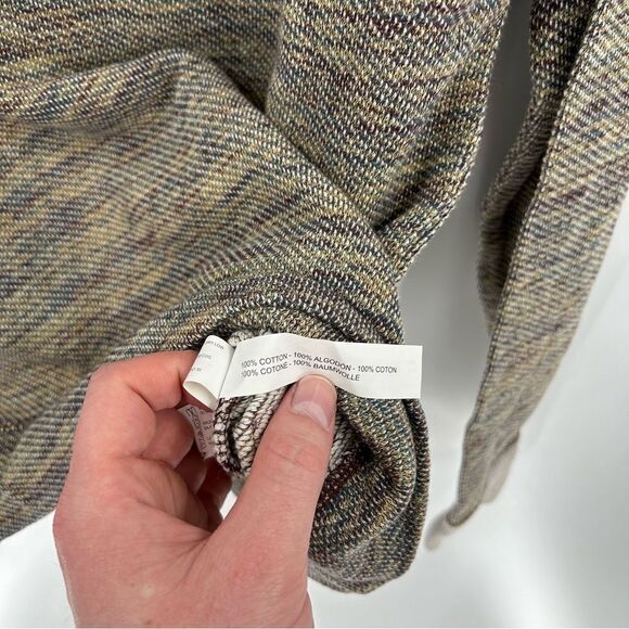 Third & Army Long Sleeve Pullover Crewneck Yellow Grey Sweater NWT Medium - Picture 5 of 7